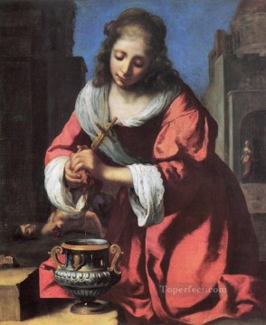  Johan Art Painting - Saint Praxidis Baroque Johannes Vermeer